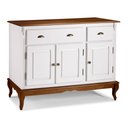 Ver imagem 1 de Balcão Buffet 3 Portas 2 Gavetas Hannover 60803 Linz Móveis - Branco/Imbuia