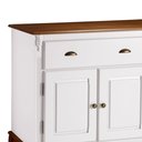 Ver imagem 2 de Balcão Buffet 3 Portas 2 Gavetas Hannover 60803 Linz Móveis - Branco/Imbuia