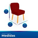Ver imagem 7 de Kit Cadeira Pétala para Sala de Jantar Confortável e Reforçada Suede