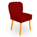 Ver imagem 4 de Kit Cadeira Pétala para Sala de Jantar Confortável e Reforçada Suede