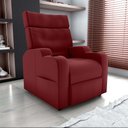 Ver imagem 6 de Poltrona do Papai Reclinável Premium com Porta Copos e Porta Controle Toro Matrix Cor:veludo Vinho