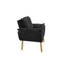 Ver imagem 6 de Kit 2 Poltronas Decorativa Estofada Sala Quarto Escritório Opala Madeira