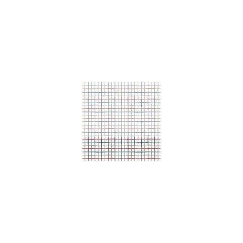 Papel de Parede Bobinex Revoada - Xadrez Aquarela Azul, Cinza e Vermelho 4424
