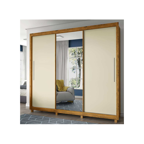 Guarda Roupas Royale 3pts Correr 4gav Naturale/off White Flex Cod: 672.005