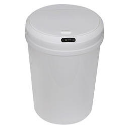 Lixeira Automática Branca com Sensor Inteligente À Prova D'água 12l, sem Toque, Recarregável Via Usb - 1