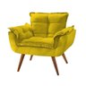 Kit 02 Poltrona Decorativa Opala Suede Amarelo - 2