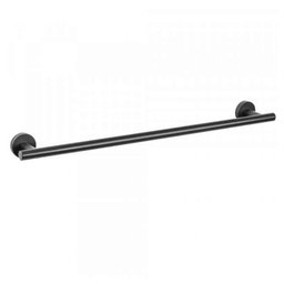 Porta Toalha de Banho Inox Tarsila Preto - 1