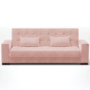 Ver imagem 6 de Sofá Cama Decorativo 210cm Beesley Veludo Rose - Gran Belo