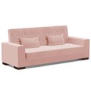 Ver imagem 1 de Sofá Cama Decorativo 210cm Beesley Veludo Rose - Gran Belo