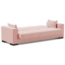Ver imagem 7 de Sofá Cama Decorativo 210cm Beesley Veludo Rose - Gran Belo