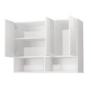 Ver imagem 4 de Armario Aéreo Multiuso Quarto Sala Cozinha Bela 3 Portas:branco