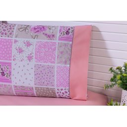 Jogo Lençol Queen Size 3 Peças 100% Algodão estampa Rose - 2