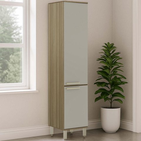 Paneleiro Armário de Cozinha 40cm 2 Portas Nádia Mocca/avelã L01 - Mpozenato