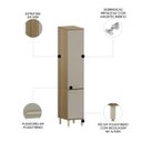 Ver imagem 3 de Paneleiro Armário de Cozinha 40cm 2 Portas Nádia Mocca/avelã L01 - Mpozenato