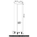 Ver imagem 4 de Paneleiro Armário de Cozinha 40cm 2 Portas Nádia Mocca/avelã L01 - Mpozenato
