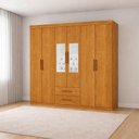 Ver imagem 1 de Guarda Roupa com 2 Espelhos e 6 Portas Platinum -grand Line
