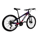Ver imagem 3 de Bicicleta Aro 26 Vikingx Tuff 25/30 Aluminio 21v Cambios Shimano Freios A Disco Com Suspensão Diante