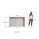 Ver imagem 4 de Bancada Ilha Alta para Cozinha Isabelle 107,5x165,6x45