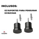 Ver mais imagens de Kit 2 Espelhos Adnet Redondo 45cm e 60cm Marrom + Suporte