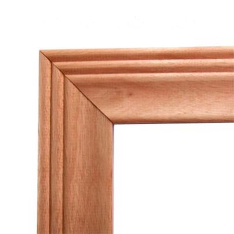 Guarnição / Alizar para Portas de Madeira Moldurada de Eucalipto de 6 Cm