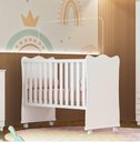 Ver imagem 5 de Quarto do Bebe Berço com Roupeiro 2 Portas 3 Gavetas Branco Acetinado - Big Shop