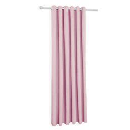 Cortina Oxford Rosa-bebê Uma Folha Sala/quarto 150x180 Fabritex - 1