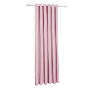 Cortina Oxford Rosa-bebê Uma Folha Sala/quarto 150x180 Fabritex