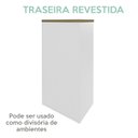 Ver imagem 7 de Armario Multiuso Tampo Tamburato 70cm Tok Olmo Branco Arty