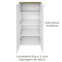 Ver imagem 4 de Armario Multiuso Tampo Tamburato 70cm Tok Olmo Branco Arty