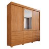 Guarda-Roupa 3 Portas 9 Gavetas com Espelho Florença Espresso Móveis - 2