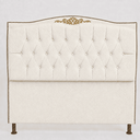 Ver imagem 2 de Cabeceira Cama Casal Queen Greta 160cm Estofada Bouclê Design Clássico