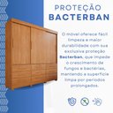 Ver imagem 5 de Guarda-Roupa 3 Portas 9 Gavetas Florença Espresso Móveis Marrom/Cinamomo