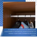 Ver mais imagens de Guarda-Roupa 3 Portas 9 Gavetas Florença Espresso Móveis Marrom/Cinamomo
