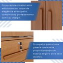 Ver imagem 7 de Guarda-Roupa 3 Portas 9 Gavetas Florença Espresso Móveis Marrom/Cinamomo