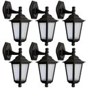 Ver imagem 1 de Kit 6 Arandelas Coloniais Externas Luminária de Parede Preta Bivolt 20w Retrô Jardim Dital