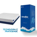 Ver imagem 2 de Colchão na Caixa Casal Tradição 138x188 Branco Azul D28 Umaflex
