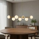 Ver imagem 1 de Pendente Moderno Jabuticaba 1,20m Mesa Sala de Jantar + LED