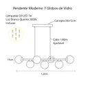 Ver imagem 4 de Pendente Moderno Jabuticaba 1,20m Mesa Sala de Jantar + LED