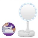 Ver imagem 2 de Espelho Portátil para Maquiagem Bordas em Led Zoom 10x Led Redondo