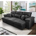 Ver imagem 2 de Sofá Retrátil/Reclinável Trento 2,30m Suede Velut Cinza c/ Molas no Assento - King House