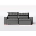 Ver imagem 2 de Sofá 230 Cm Retrátil e Reclinável Molas Ensacadas