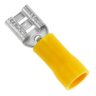 1000 X Terminal Fêmea Faston Pré-isolado 4mm a 6mm Amarelo - 1