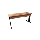 Ver imagem 2 de Mesa Escrivaninha Home Office 1502 Realme 150x60cm Nogal/preto