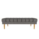 Ver imagem 3 de Kit Cabeceira Painel Queen + Banco Calçadeira Estofado Jade 160cm Suede Cinza - AM Interiores Kit Ja
