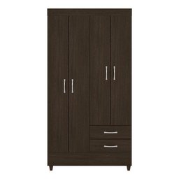 Guarda Roupa Solteiro 4 Portas Astro 42860 Ébano Touch Demóbile - 3