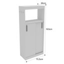 Ver imagem 4 de Armário Multiuso com Duas Portas de Correr Branco