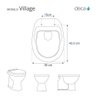 Assento Sanitário com Fechamento Lento Village Rosa Floral para Vaso Deca - 3
