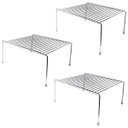 Ver imagem 1 de Kit 3 Organizadores Médios Armário Prateleira Aramado 30cm