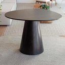 Ver imagem 5 de Mesa Cone Redonda Orgânica 90cm Madeira Ébano