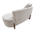 Ver imagem 4 de Namoradeira Sofá Feijão Luna Orgânica Linho Bege